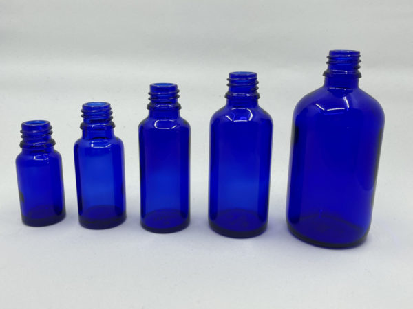 Flacon en verre bleu Allround 100 ml